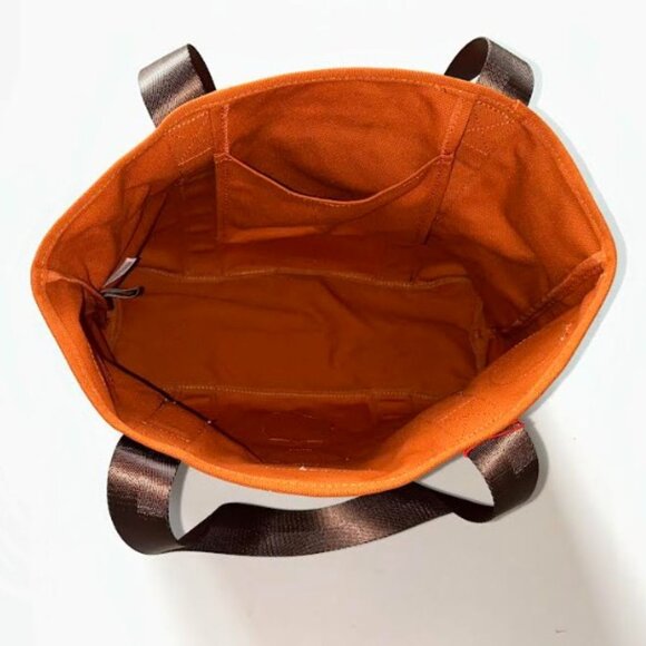 Woolrich x Target Large Patchwork Tote Bag Burnt Orange - Picture 8 of 10